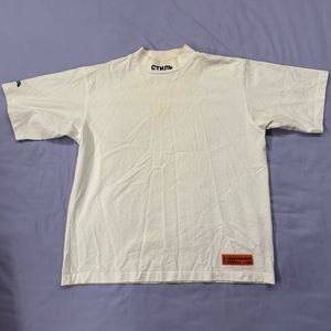 Heron Preston Logo Patch Crew-Neck White T-shirt